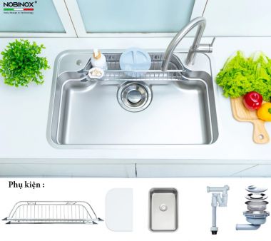 Chậu Rửa Bát 1 Hố Nobinox ARVO B180