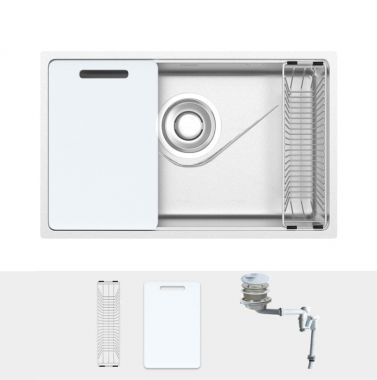 Chậu Rửa chén 1 Hố GrandX GX6845V Volcano