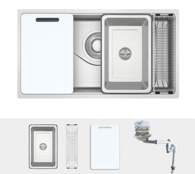 Chậu Rửa chén 1 Hố GrandX GX7845JP Hikari