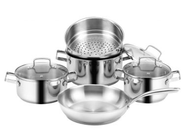 Bộ Nồi Chảo Nấu Bếp Từ Inox 304 Eurosun EU1702 Harmony