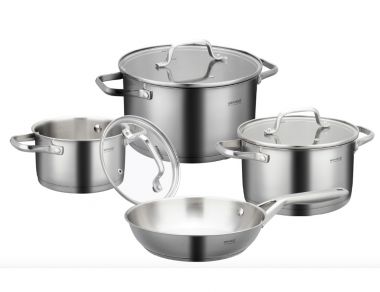 Bộ Nồi Chảo Nấu Bếp Từ Inox 304 Grandx GX605 Noble