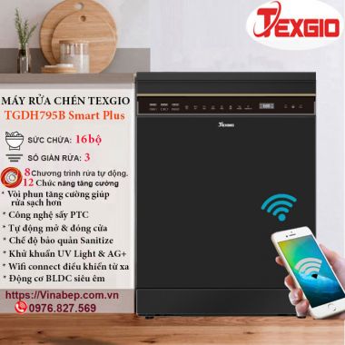 Máy Rửa Chén Texgio TGDH795B Smart Plus