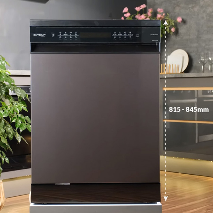 Máy Rửa Bát Eurosun SMS81EU76B ( Inox Black) Serial 7+
