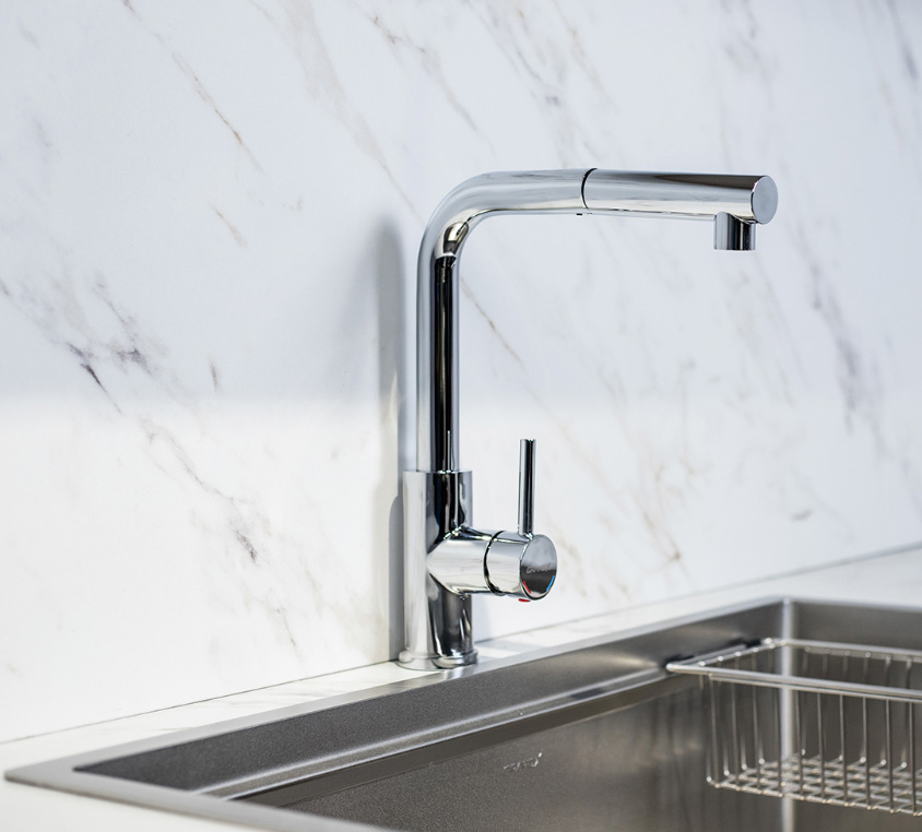 Vòi Rửa Chén Nóng Lạnh Dây Rút Grandx GXF02 Dual Spray