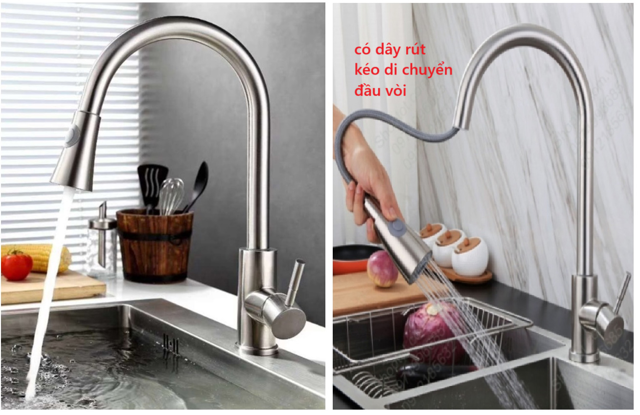 Vòi Rửa Chén Nóng Lạnh Roland RL27-1