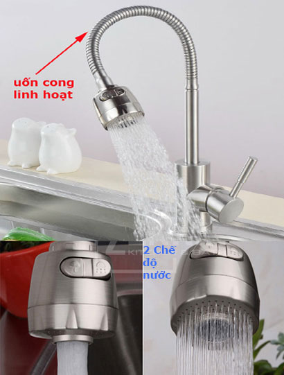 Vòi Rửa Chén Nóng Lạnh Ronax RNH-103